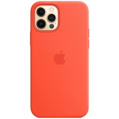 Apple Silicone Backcover MagSafe iPhone 12 (Pro) - Electric Orange