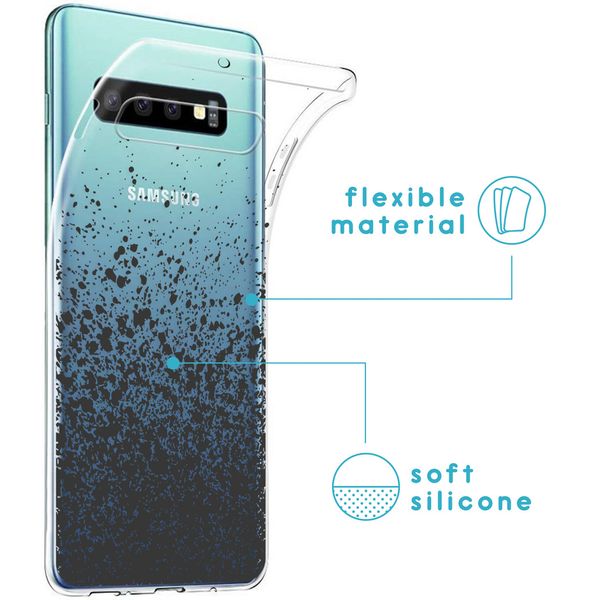 imoshion Design hoesje Samsung Galaxy S10 - Spetters - Zwart