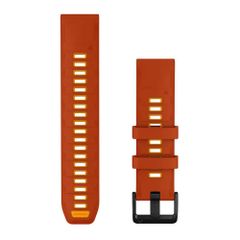 Garmin QuickFit® Siliconen bandje  - Garmin QuickFit® 22 mm aansluiting - Autumn Orange / Spark Orange