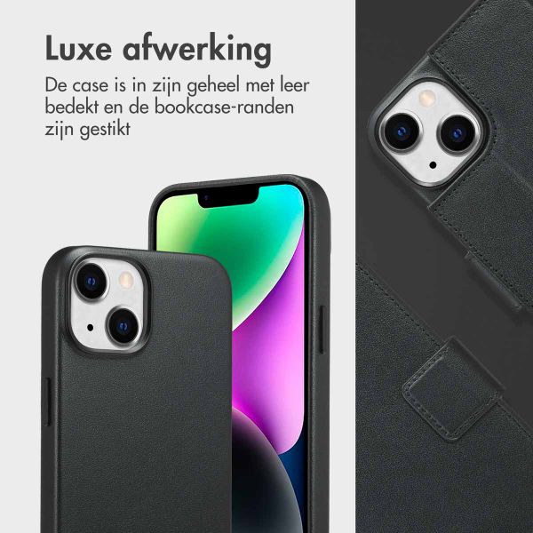 Accezz Leather Bookcase 2-in-1 met MagSafe Apple iPhone 14 - Onyx Black