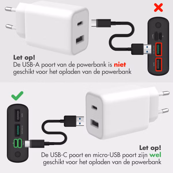 imoshion Powerbank - 20.000 mAh - Quick Charge en Power Delivery - Lila