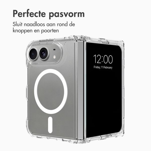 Accezz Xtreme Impact Backcover met MagSafe Apple iPhone Duo - Transparant