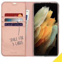 Accezz Wallet Softcase Bookcase Galaxy S21 Ultra - Rosé Goud