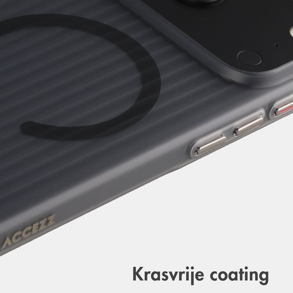 Accezz Lite Backcover met MagSafe | Fluted | Apple iPhone 18 Pro / 17 Pro - Grijs