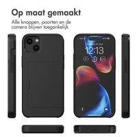 imoshion Backcover met pasjeshouder Apple iPhone 15 Plus - Zwart