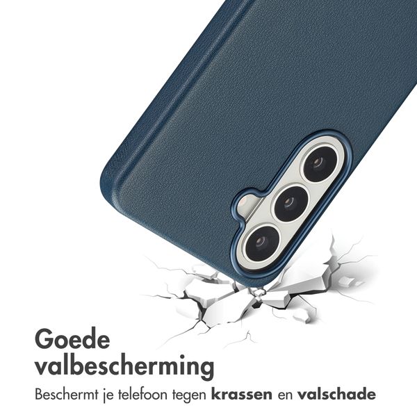 Accezz MagSafe Leather Backcover Samsung Galaxy S26 Plus - Nightfall Blue
