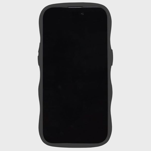 Holdit Wavy Case iPhone 15/14/13 - Black / Transparant