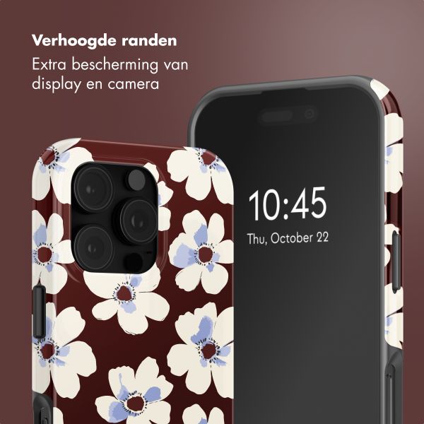 Selencia Vivid Backcover met MagSafe Apple iPhone 16 Pro - Choco Flower Pop
