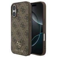 Guess 4G Metal Logo Backcover MagSafe Apple iPhone 17 - Bruin