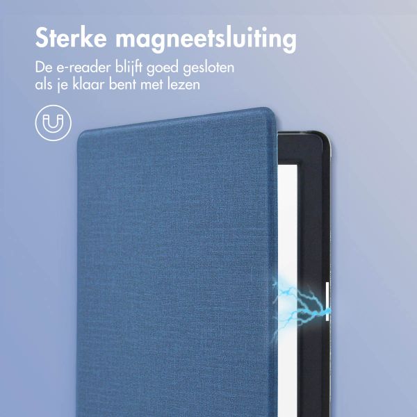 imoshion Canvas Sleepcover Bookcase Tolino Page 2 - Donkerblauw