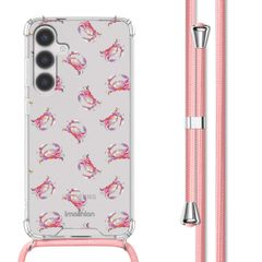 imoshion Design hoesje met koord Samsung Galaxy S24 Plus - Crab Watercolor