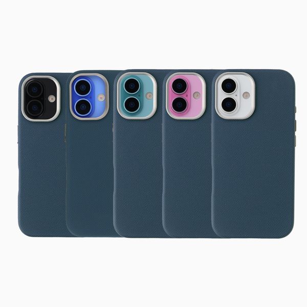 Accezz Mesh Backcover met MagSafe Apple iPhone 16 - Donkerblauw
