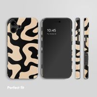 Selencia Vivid Back Cover Apple iPhone 16 - Art Wave Black