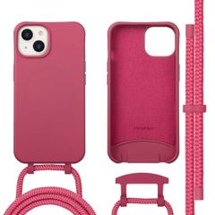 imoshion Color Backcover met afneembaar koord MagSafe Apple iPhone 14 - Raspberry