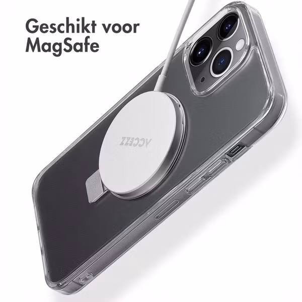 Accezz Ring Stand Backcover met MagSafe Apple iPhone 13 Pro Max - Transparant