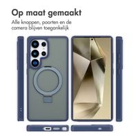 Accezz Ring Stand Backcover met MagSafe Samsung Galaxy S25 Ultra - Blauw