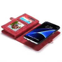 CaseMe Luxe Lederen 2 in 1 Portemonnee Bookcase Galaxy S7 Edge