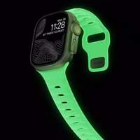 Nomad Sport band FKM Apple Watch Series 1 t/m 11 / SE / Ultra (44/45/46/49 mm) - Glow Green