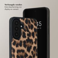 Selencia Nova Telefoonhoes met Koord en Pashouder Samsung Galaxy A57 (5G) - Leopard