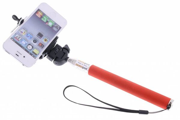 Rood Bluetooth selfie stick