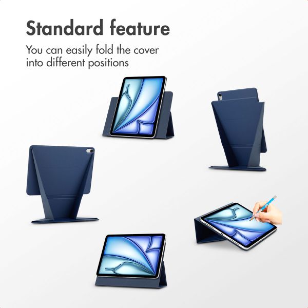 Accezz High Stand Tablet Case Apple iPad Air 11 inch (2026) M4 / (2025) M3 / (2024) M2 / Air 5 (2022) / Air 4 (2020) - Dark blue