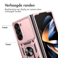 imoshion Rugged Backcover met ring Samsung Galaxy Z Fold 5 - Rosé Goud