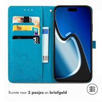 imoshion Mandala Bookcase Apple iPhone 15 - Turquoise