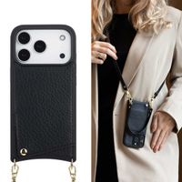 Selencia Nova Phone Case with Cord and Card Holder Apple iPhone 17 Pro - Black