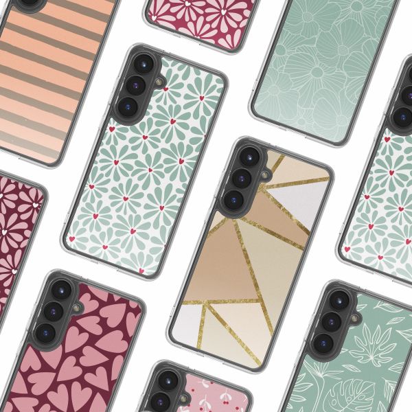 imoshion Design hoesje Samsung Galaxy S25 FE - Bloom Love Sage Green