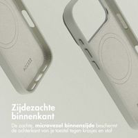 Accezz MagSafe Leather Backcover Apple iPhone 18 Pro / 17 Pro - Light Grey