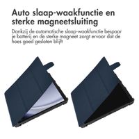 Accezz Rugged Trifold Bookcase Samsung Galaxy Tab A9 Plus - Donkerblauw