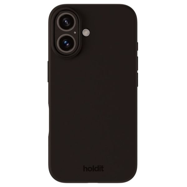 Holdit Silicone Case iPhone 16 Plus - Black