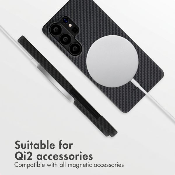 Accezz MagSafe Kevlar® Back Cover Samsung Galaxy S26 Ultra - Black