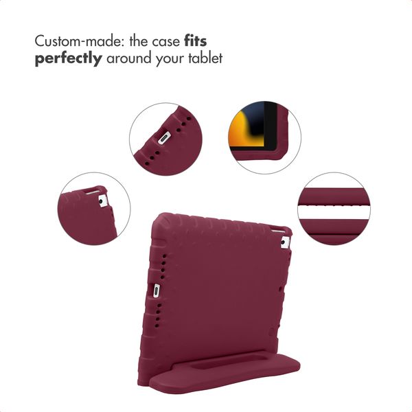 imoshion Kids-Proof Back Cover with Handle Apple iPad 9 (2021) 10.2 inch / iPad 8 (2020) 10.2 inch / iPad 7 (2019) 10.2 inch - Velvet Plum