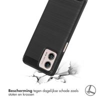 imoshion Brushed Backcover Motorola Moto G53 - Zwart