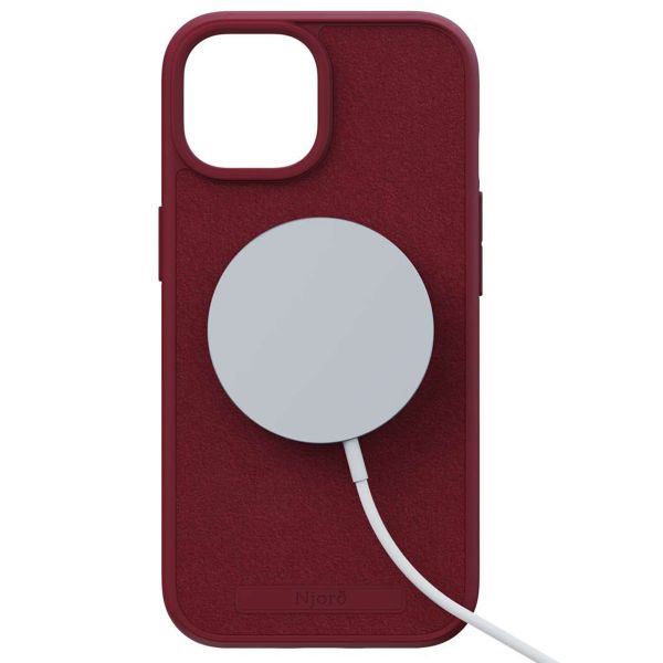 Njorð Collections Suède Comfort+ Case MagSafe iPhone 15 - Red