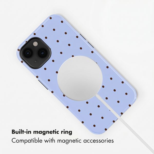 Selencia Vivid Back Cover with MagSafe Apple iPhone 14 - Happy Dots Digital Sky