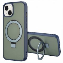 Accezz Ring Stand Backcover met MagSafe Apple iPhone 14 - Blauw