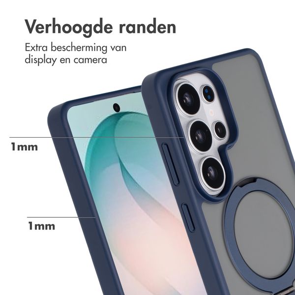Accezz Ring Stand Backcover met MagSafe Samsung Galaxy S26 Ultra - Blauw