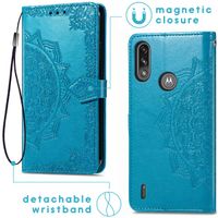 imoshion Mandala Bookcase Motorola Moto E7i Power - Turquoise