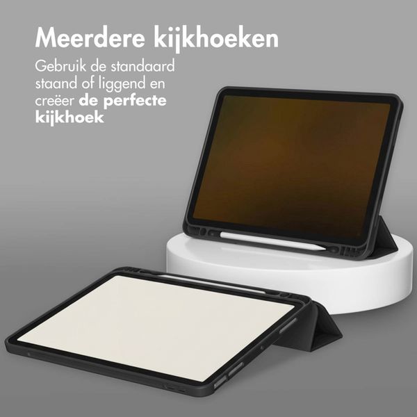 Accezz Smart Silicone Bookcase Apple iPad 11 (2025) 11 inch A16 / iPad 10 (2022) 10.9 inch - Zwart