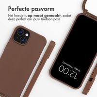 imoshion Siliconen hoesje met koord Apple iPhone 14 / 13 - Bruin