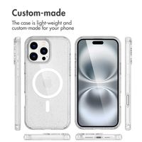imoshion Sparkle Backcover met MagSafe Apple iPhone 16 Pro - Glitter Transparant