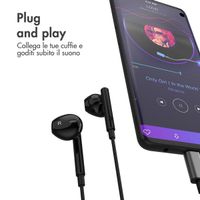 Accezz Oordopjes - Bedrade oordopjes - USB-C aansluiting - Zwart