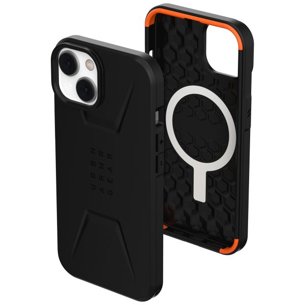 UAG Civilian Backcover MagSafe iPhone 14 - Zwart