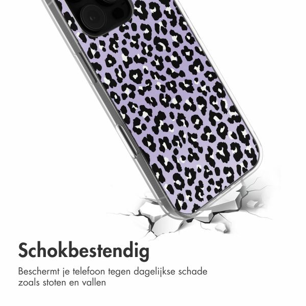 imoshion Design hoesje Apple iPhone 16 Pro - Leopard Lilac