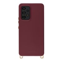 Selencia Rivièra MagSafe Backcover met afneembare haakjes Samsung Galaxy A53 - Bold Burgundy