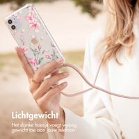 imoshion Design hoesje met koord Apple iPhone 13 Pro - Bloem - Roze