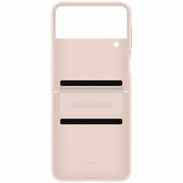 Samsung Originele Leather Backcover Galaxy Z Flip 4 - Peach