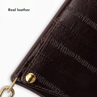 Selencia Nova Real Leather Back Cover with Card Holder Apple iPhone 17 - Dark Chocolate
